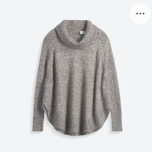 Zaryn Cotton Blend Poncho Pullover